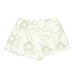 By Frankie Sunburst White Pull On Cotton Mini Shorts M
